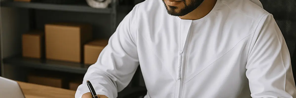 Illustration of accounts payable management for the automotive parts and accessories sector in Abu Dhabi