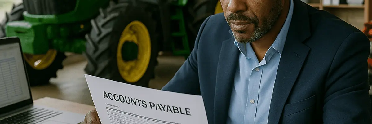 Illustration of accounts payable management for the agricultural equipment and services sector in Addis Ababa
