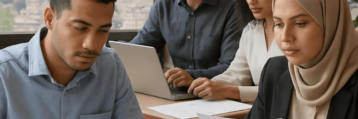 Illustration of accounts payable management for the accounts receivable team in Algiers