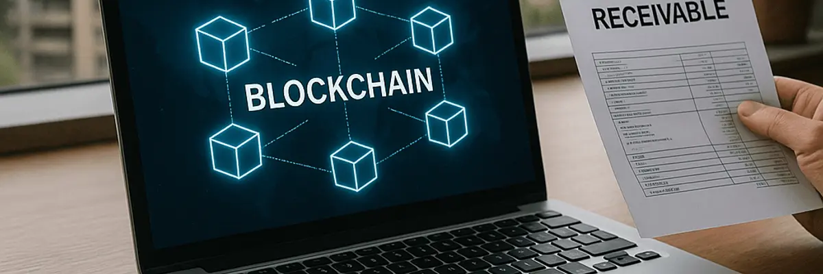 Illustration of accounts payable management for the blockchain technology sector for the accounts receivable team in Almaty