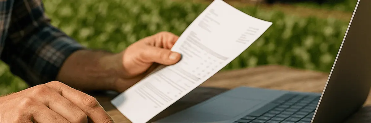 Illustration of accounts payable management for the agriculture and agribusiness sector in Ankara