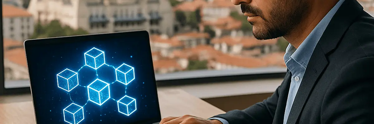 Illustration of accounts payable management for the blockchain technology sector in Ankara