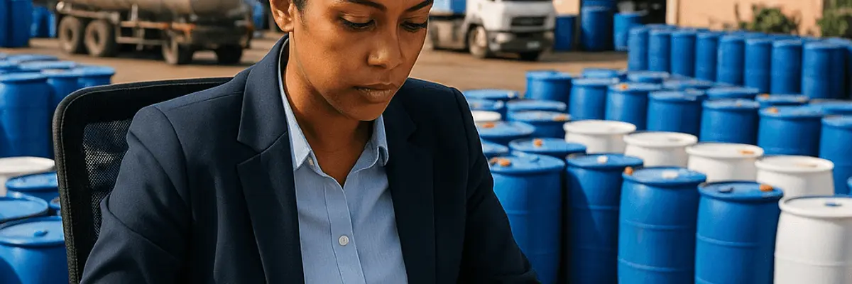 Illustration of accounts payable management for the chemical distribution sector in Antananarivo