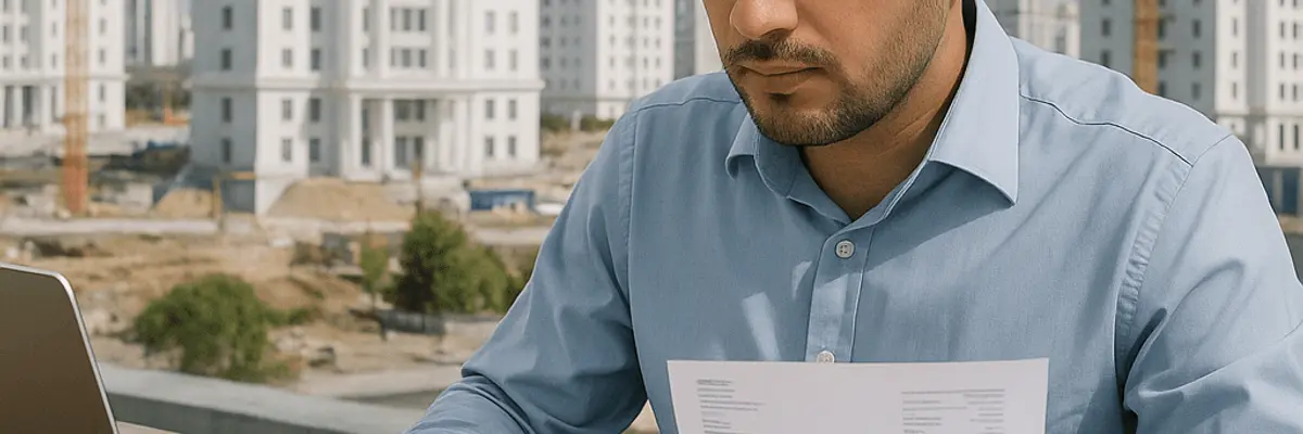 Illustration of accounts payable management for the construction sector for the accountants in Ashgabat