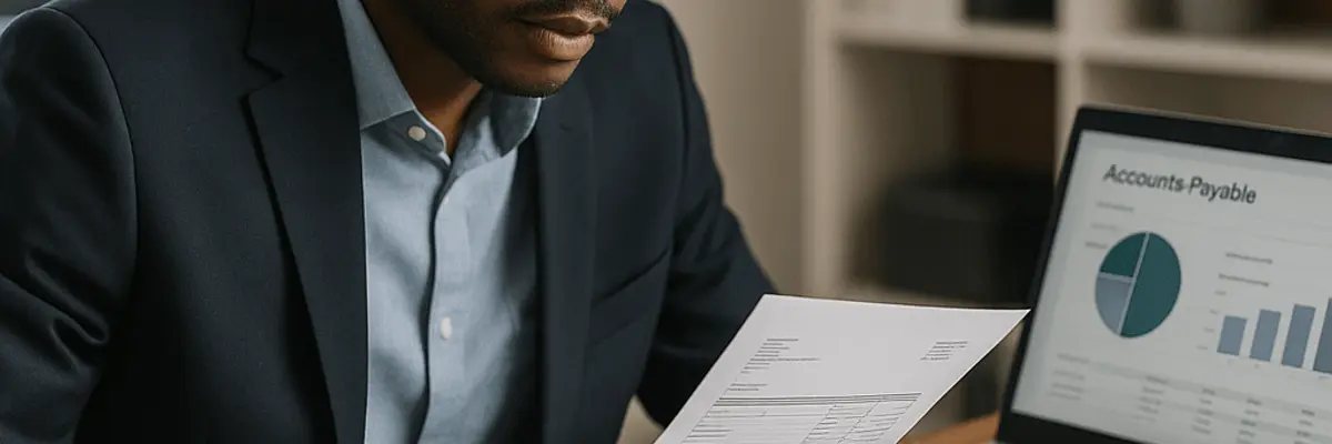 Illustration of accounts payable management for the commercial banking services sector in Asmara