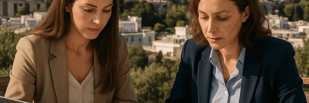 Illustration of accounts payable management for the accounting and tax services sector in Athens