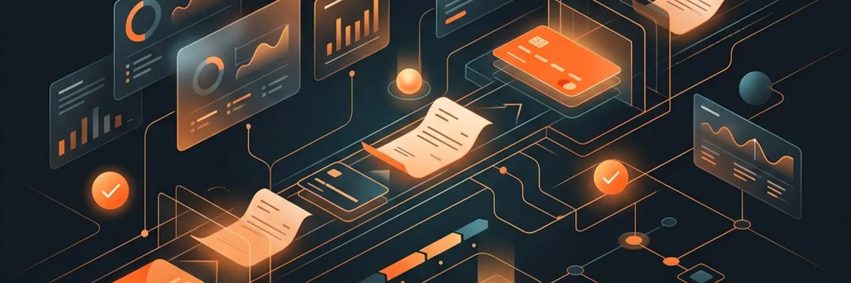 Illustration of accounts payable management for the automated invoice processing sector