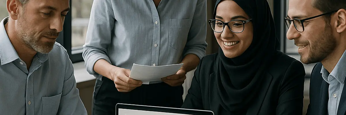 Illustration of accounts payable management for the accounts receivable team in Baku