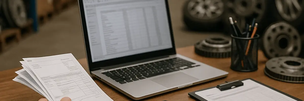 Illustration of accounts payable management for the automotive parts and accessories sector for enterprise