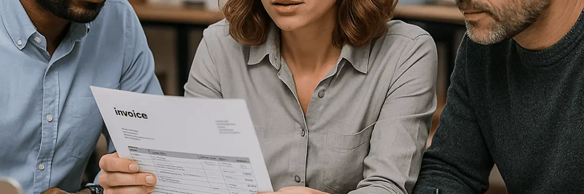 Illustration of accounts payable management for the architecture firms sector for enterprise for the collection team