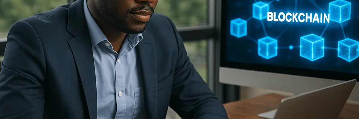 Illustration of accounts payable management for the blockchain technology sector for large businesses in Abidjan