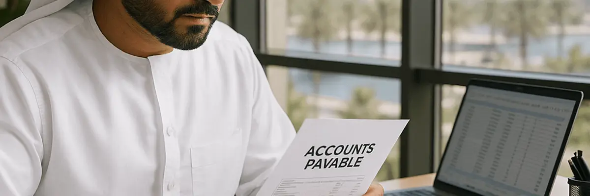Illustration of accounts payable management for the business process outsourcing bpo sector for large businesses in Abu Dhabi