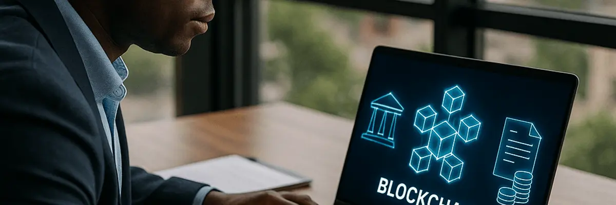 Illustration of accounts payable management for the blockchain technology sector for large businesses in Accra