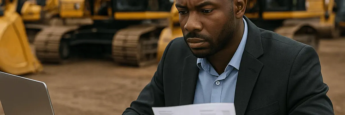 Illustration of accounts payable management for the construction equipment suppliers sector for large businesses in Accra