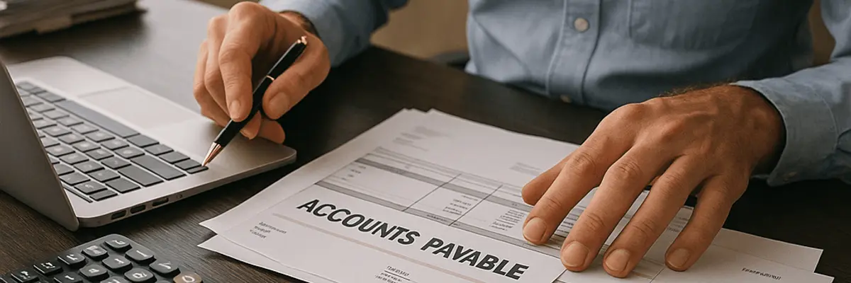 Illustration of accounts payable management for large businesses for the business owners in Ahvaz