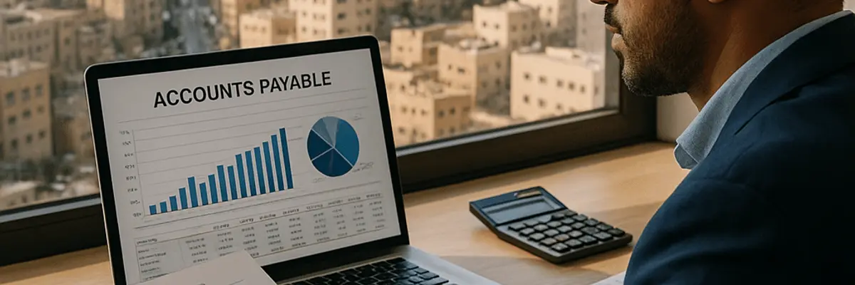 Illustration of accounts payable management for large businesses in Amman