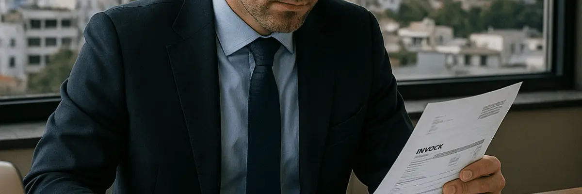 Illustration of accounts payable management for large businesses for the founders in Athens