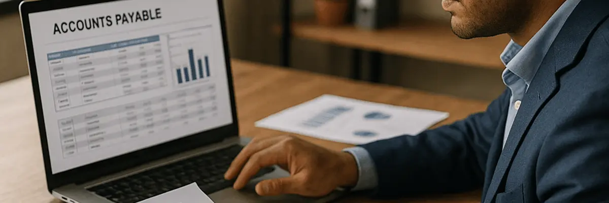 Illustration of accounts payable management for medium businesses for the accountants in Abha
