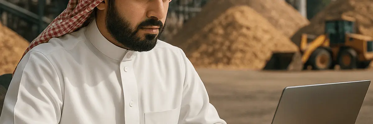 Illustration of accounts payable management for the biofuel and biomass sector for medium businesses in Abha