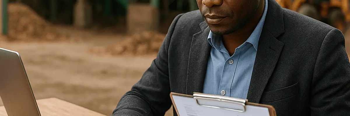 Illustration of accounts payable management for the biofuel and biomass sector for medium businesses in Abidjan