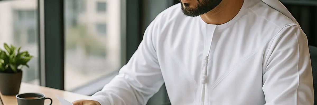 Illustration of accounts payable management for the commercial banking services sector for medium businesses in Abu Dhabi