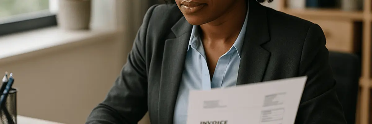 Illustration of accounts payable management for the banking and lending services sector for medium businesses in Accra