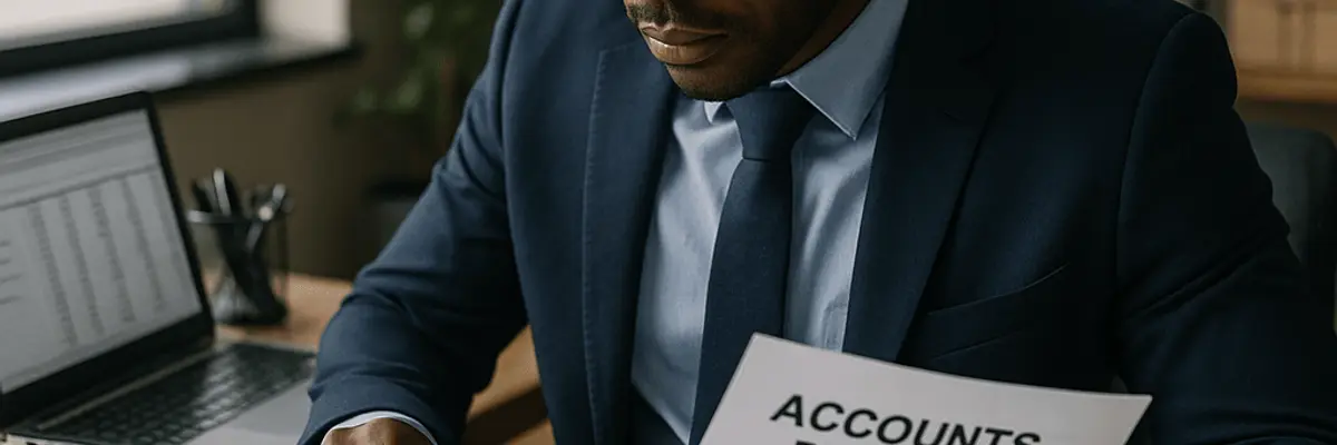 Illustration of accounts payable management for the automotive sector for medium businesses in Accra