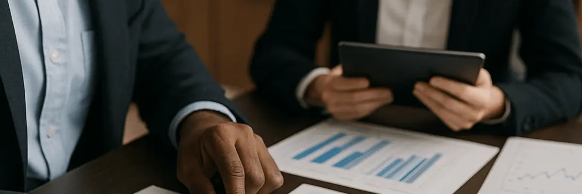 Illustration of accounts payable management for the business analytics and ai sector for medium businesses