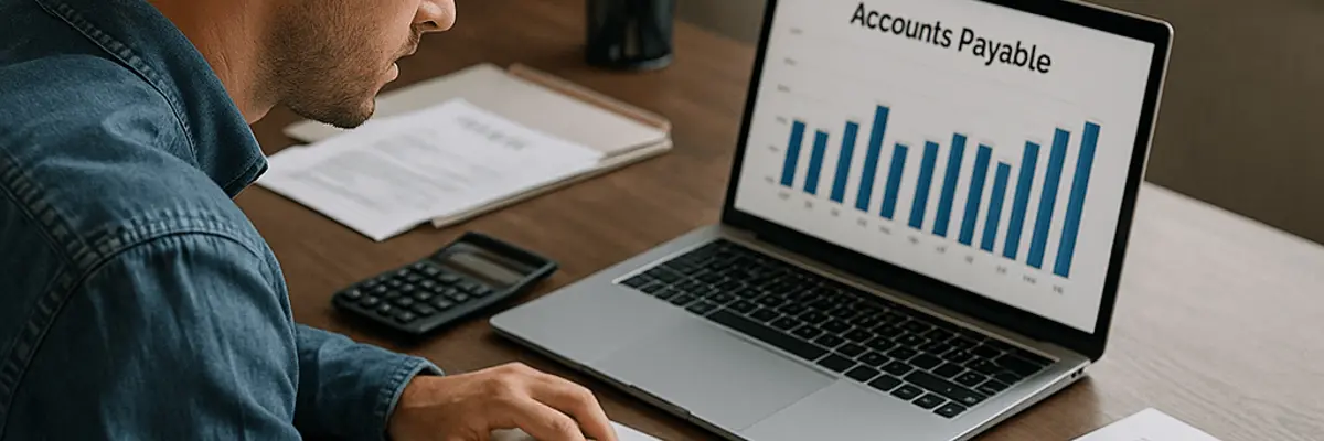 Illustration of accounts payable management for medium businesses for the founders