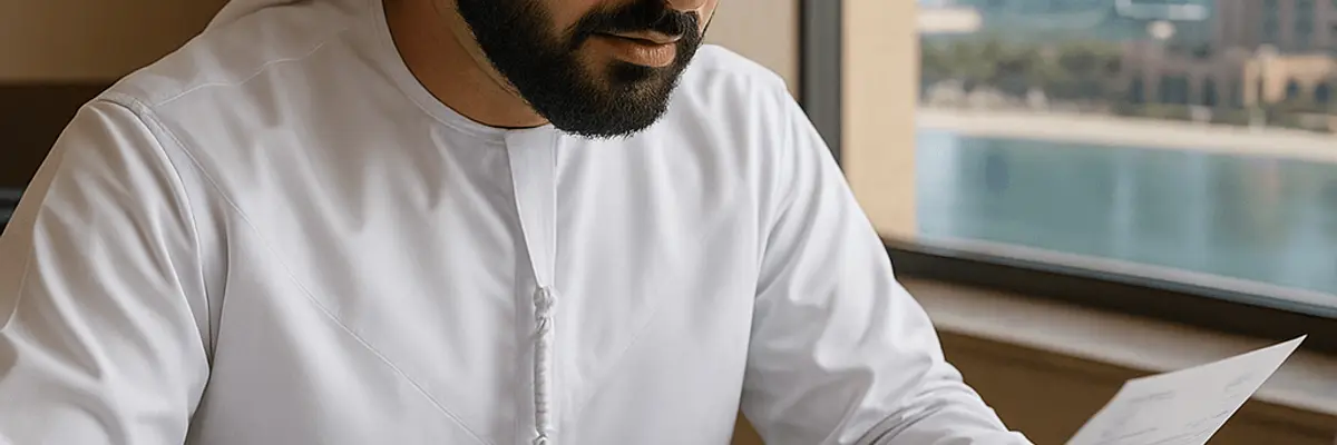Illustration of accounts payable management for micro businesses in Abu Dhabi