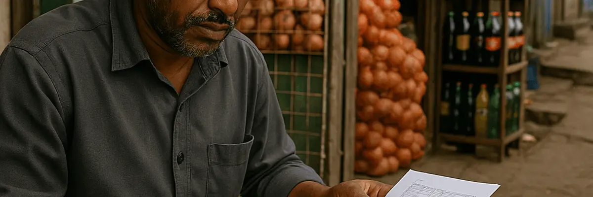 Illustration of accounts payable management for micro businesses in Addis Ababa