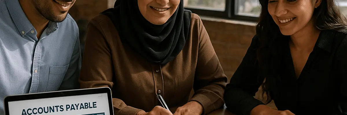 Illustration of accounts payable management for micro businesses for the accounts payable team in Ahvaz