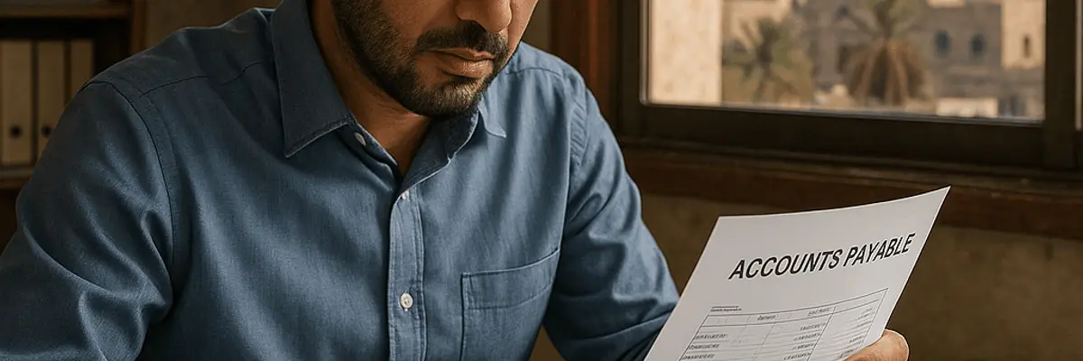 Illustration of accounts payable management for micro businesses for the internal audit department in Baghdad