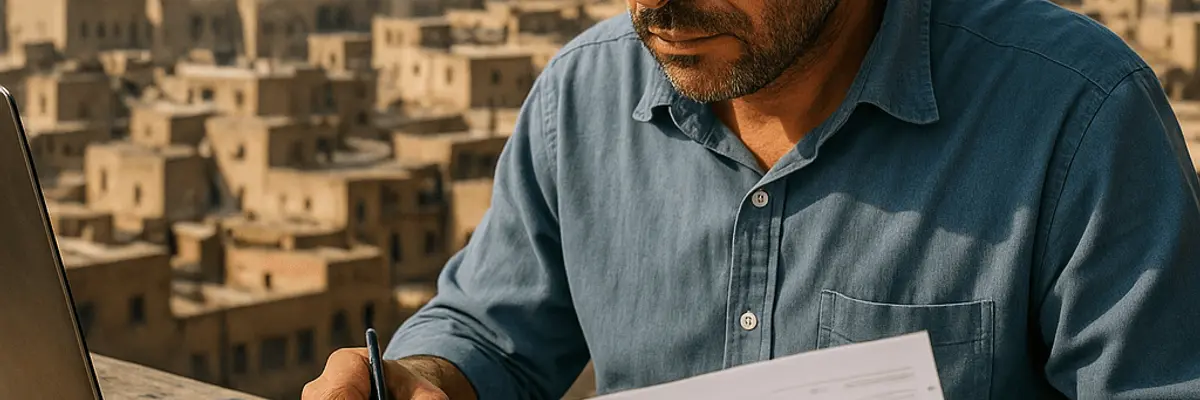 Illustration of accounts payable management for micro businesses in Cairo