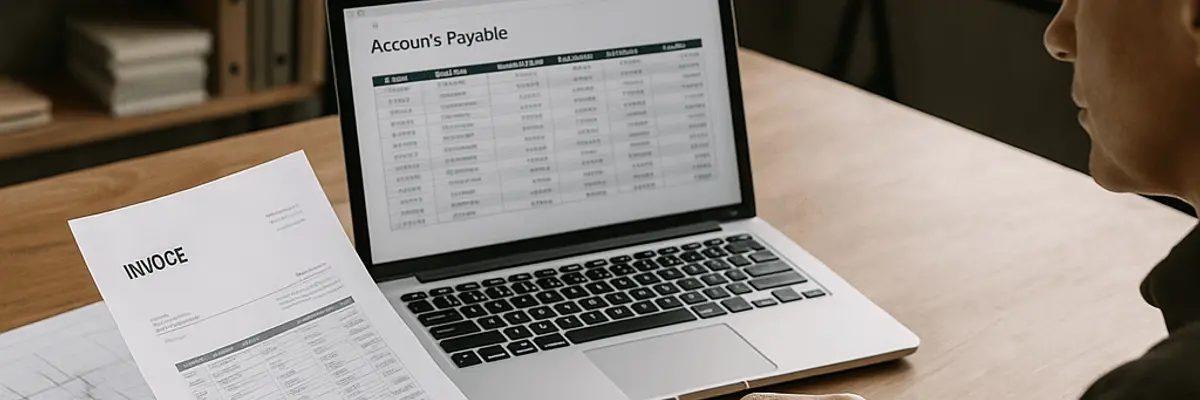 Illustration of accounts payable management for the architecture firms sector for micro businesses