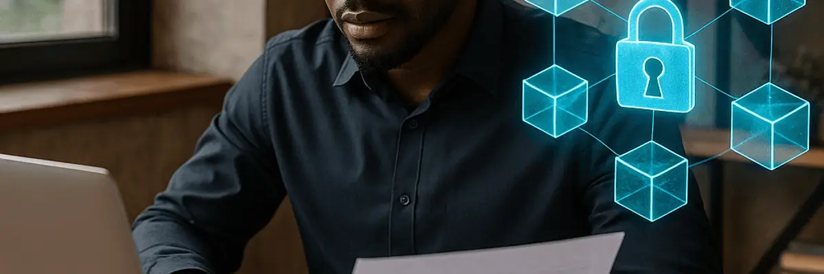 Illustration of accounts payable management for the blockchain technology sector for small businesses in Abidjan