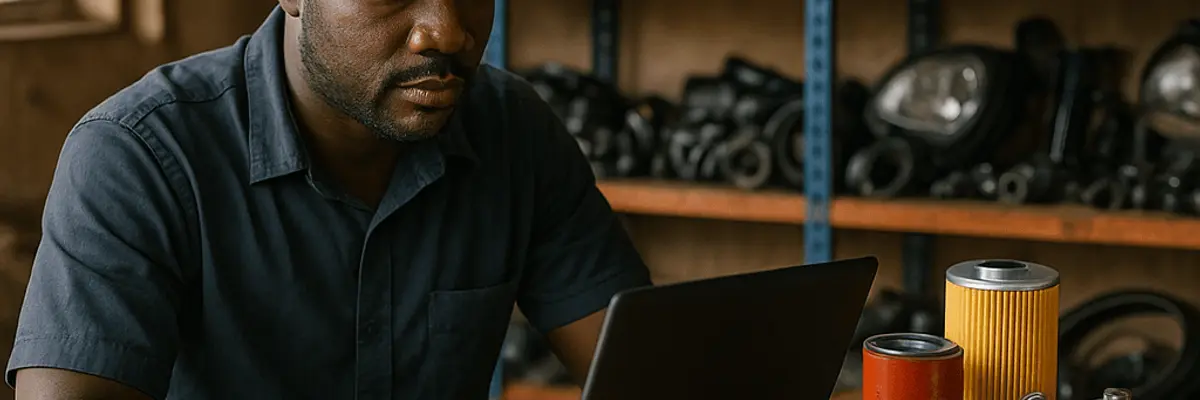 Illustration of accounts payable management for the automotive parts and accessories sector for small businesses in Accra