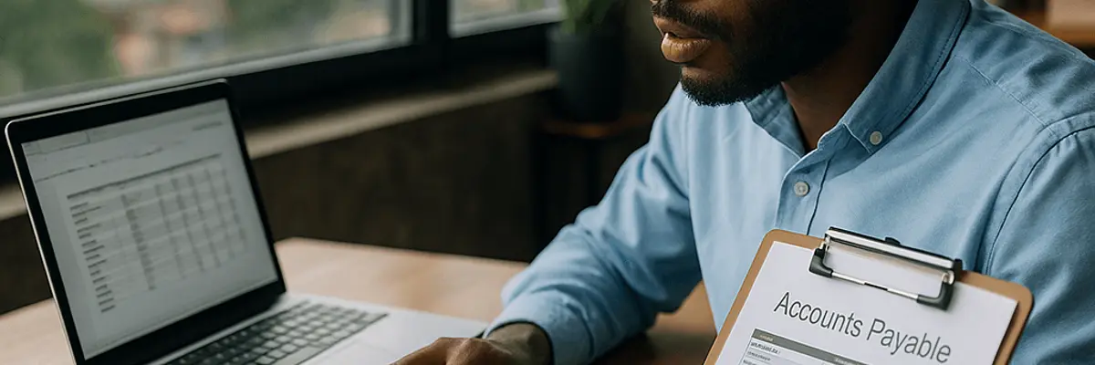 Illustration of accounts payable management for small businesses in Addis Ababa