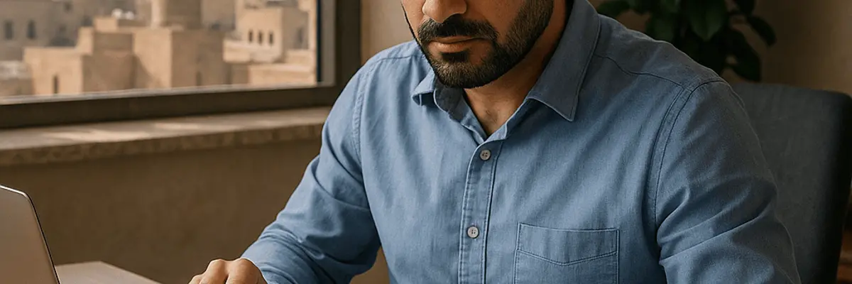 Illustration of accounts payable management for small businesses in Baghdad
