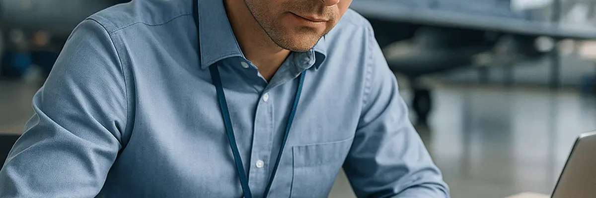 Illustration of accounts payable management for the aerospace and defense sector for small businesses