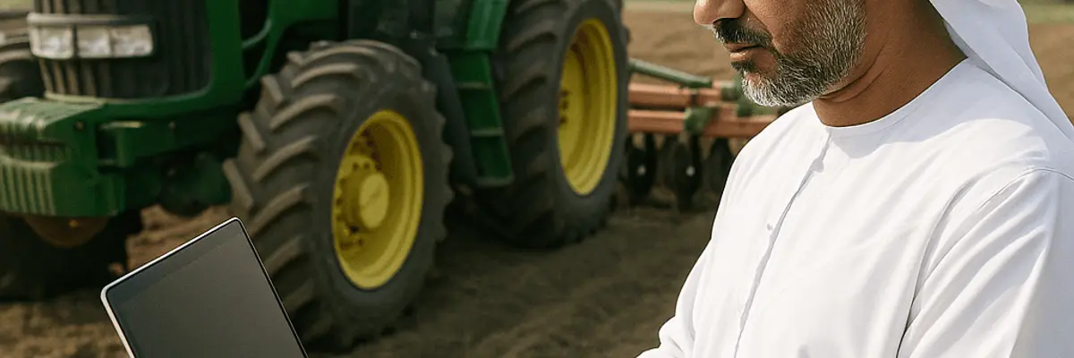 Illustration of accounts payable management for the agricultural equipment and services sector for startup in Abu Dhabi