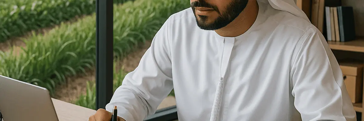 Illustration of accounts payable management for the agriculture and agribusiness sector for startup in Abu Dhabi