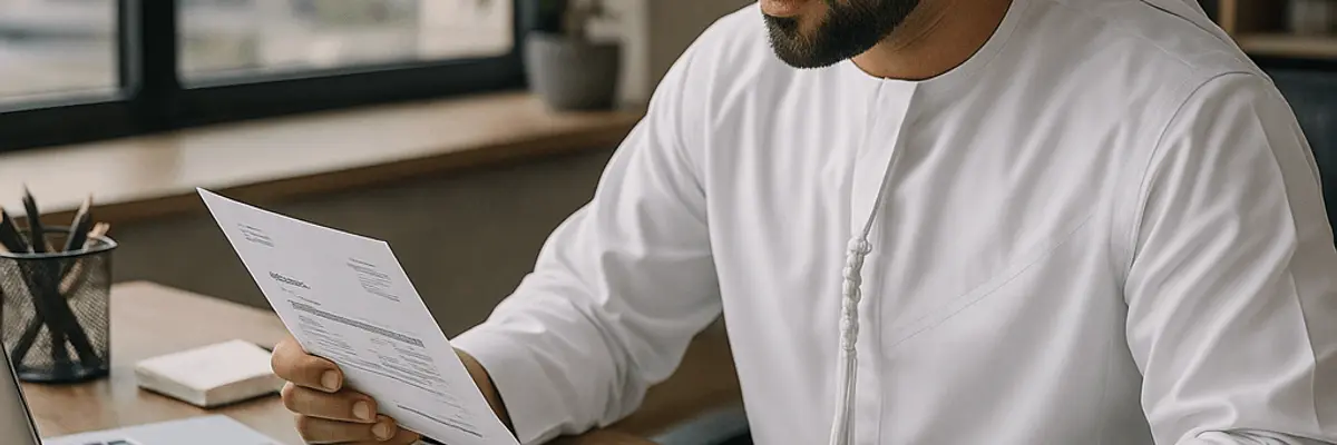 Illustration of accounts payable management for the commercial banking services sector for startup in Abu Dhabi
