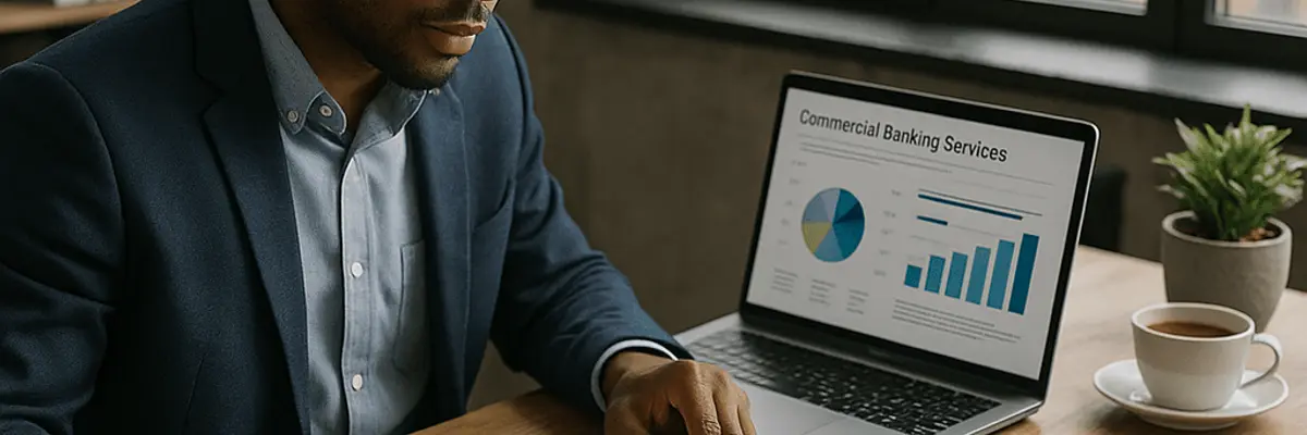 Illustration of accounts payable management for the commercial banking services sector for startup