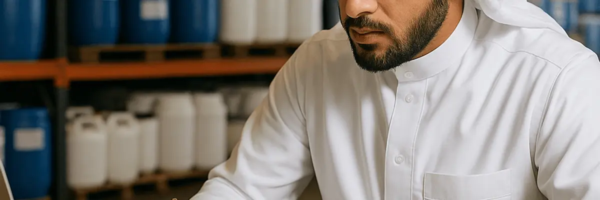 Illustration of accounts receivable management for the chemical distribution sector for the business owners in Abha
