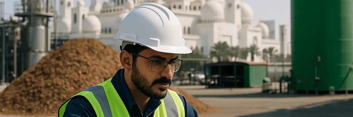 Illustration of accounts receivable management for the biofuel and biomass sector in Abu Dhabi