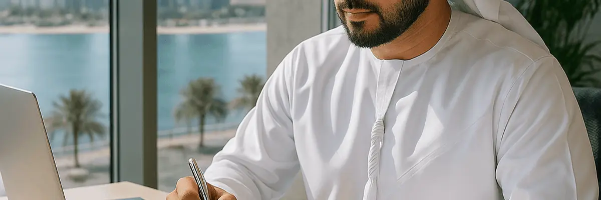 Illustration of accounts receivable management for the commercial banking services sector in Abu Dhabi