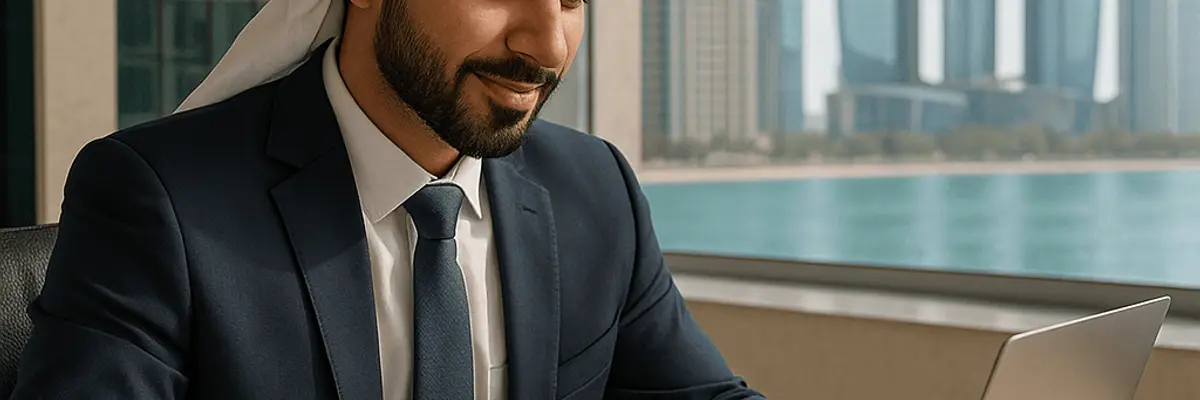 Illustration of accounts receivable management for the commercial banking services sector in Abu Dhabi