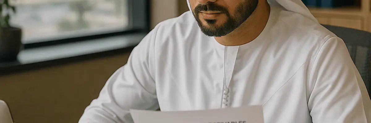 Illustration of accounts receivable management for the compliance department in Abu Dhabi