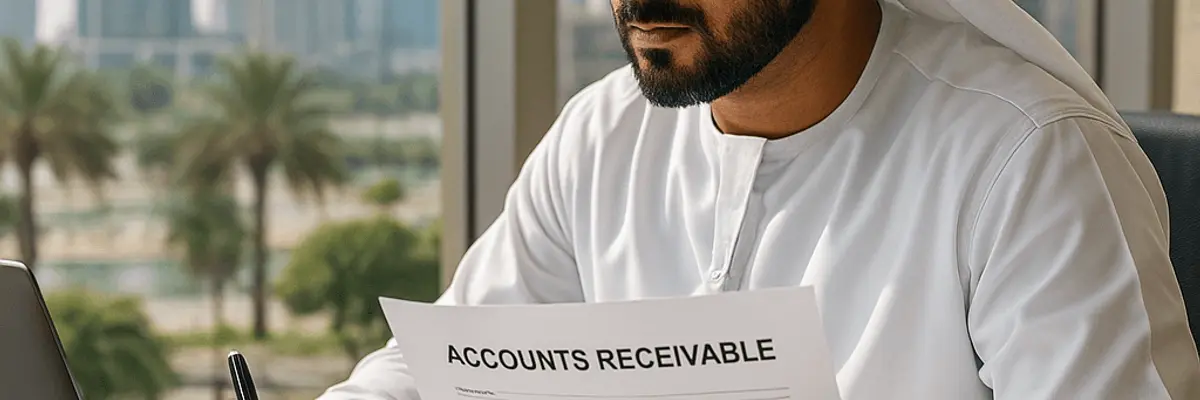 Illustration of accounts receivable management for the founders in Abu Dhabi